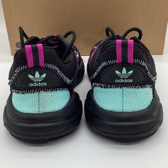 1956. Adidas Low Pro “Cool Gymshoe” Black, Light Turquoise & Fuchsia Size 9 EUC - Picture 3 of 6